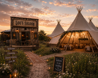 Wedding venue West Norfolk Tipi